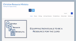 Desktop Screenshot of christianresourceministry.com