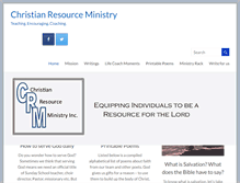 Tablet Screenshot of christianresourceministry.com